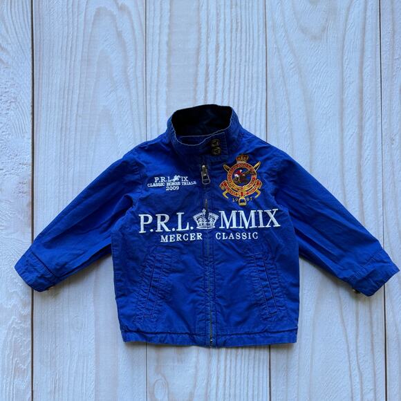 Polo Ralph Lauren Boys Size 12M Reversible Jacket Bleecker Classic Challenge Cup - Picture 5 of 11